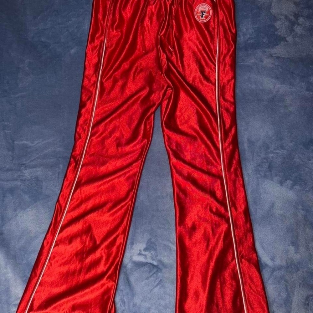 Vintage red fubu track pans adult kids size‎ xl